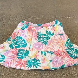 Jumping Beans Colorful Leaf Print Mini Skirt